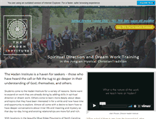 Tablet Screenshot of hadeninstitute.com